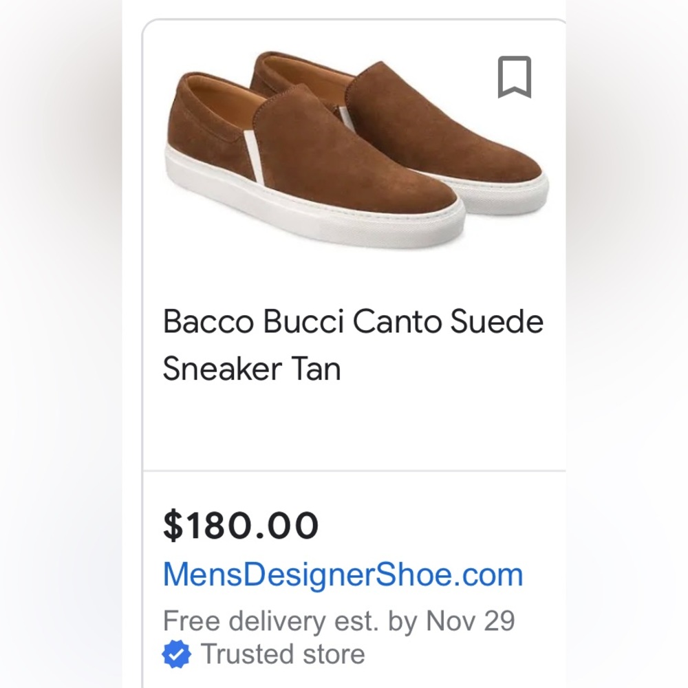 Bacco Bucci Shoes.  6176-46 Canto.  Tan.  11.5M